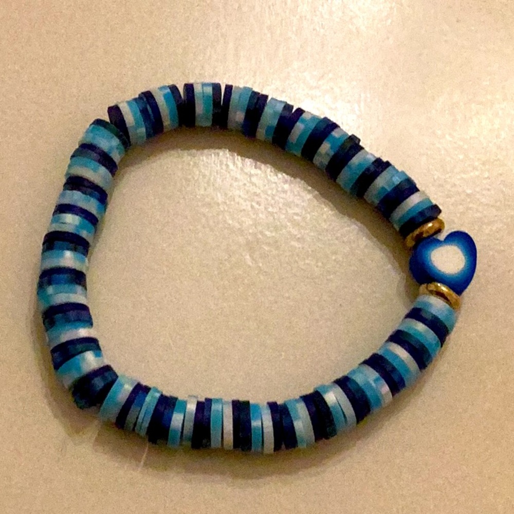 Clay bead bracelet